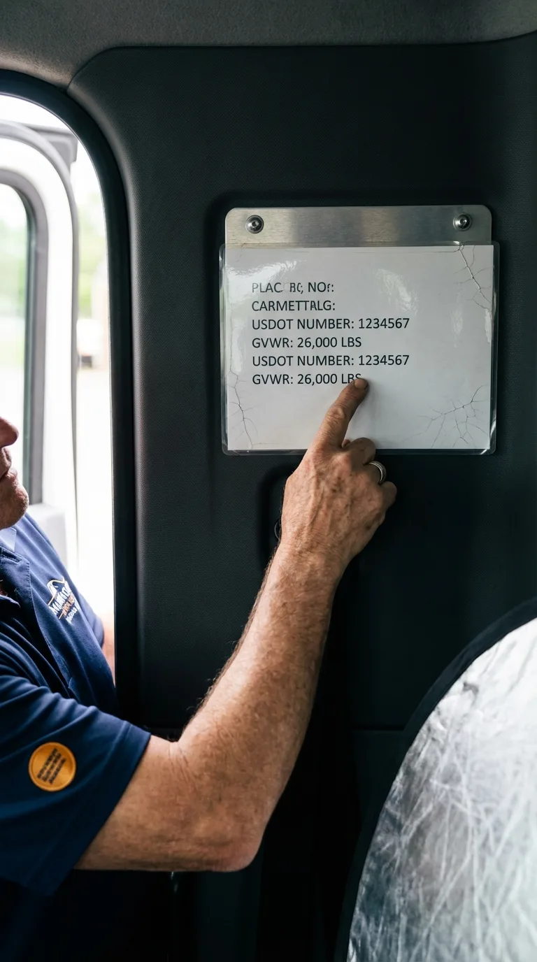 USDOT licensing placard verification in Smiths Station